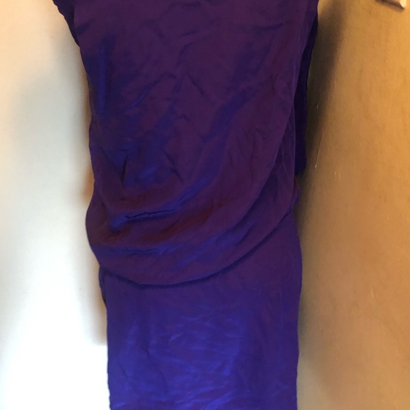 BCBGMaxAzria purple size xxs asymmetrical wing - Picture 8 of 8